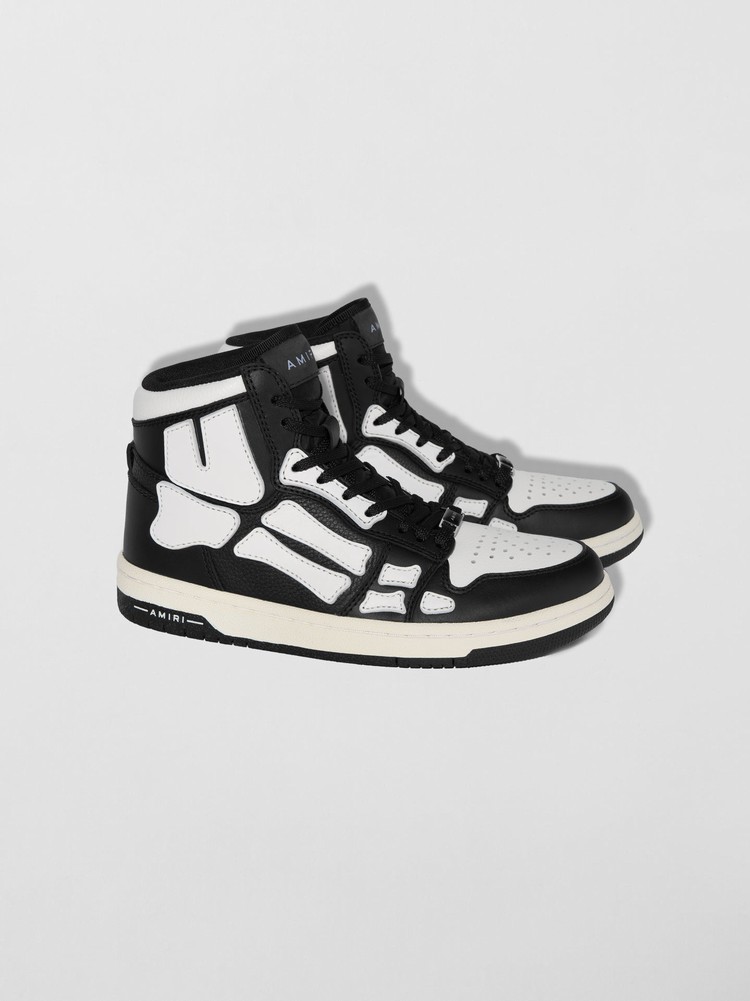 Amiri Skel Top Hi Sneakers Dam Svarta Vita | 43210-OFGD