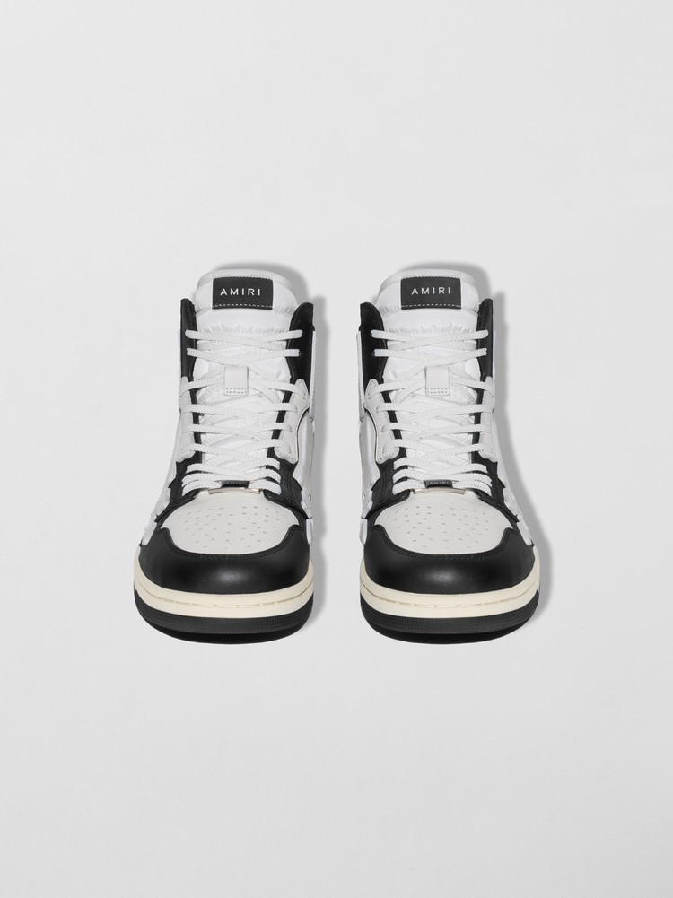 Amiri Skel Top Hi Sneakers Herr Svarta Vita | 06519-YWEB