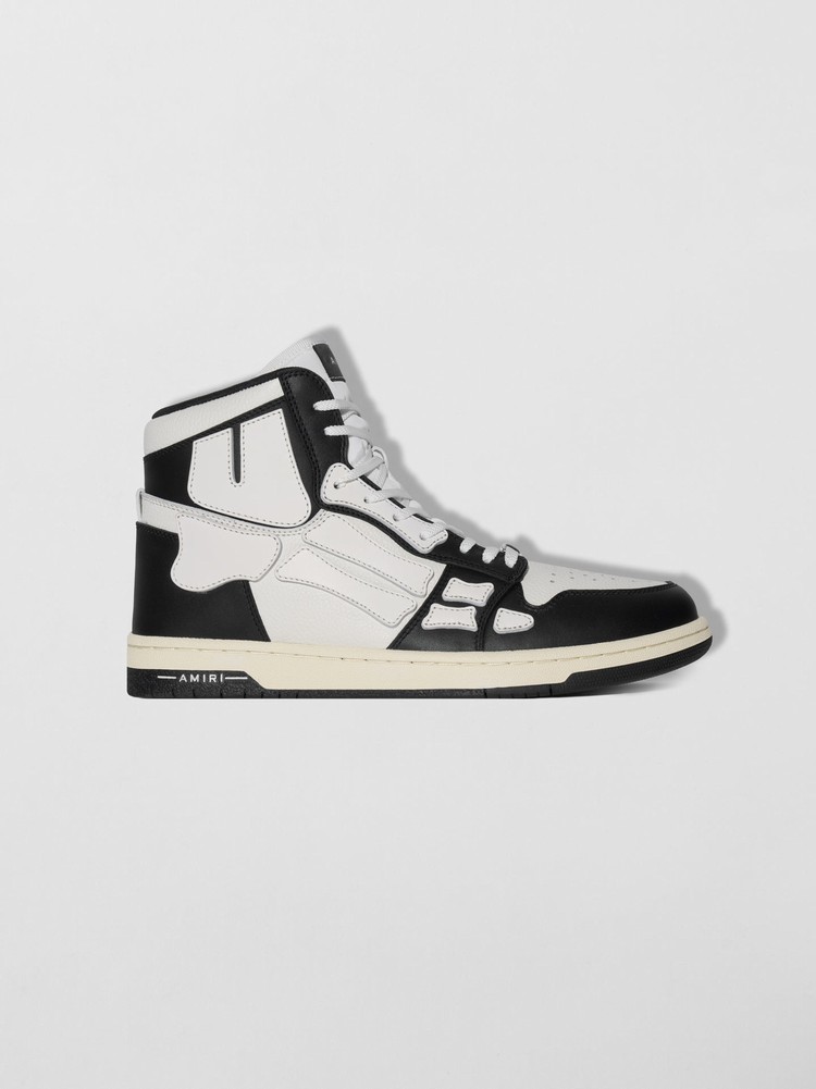 Amiri Skel Top Hi Sneakers Herr Svarta Vita | 06519-YWEB