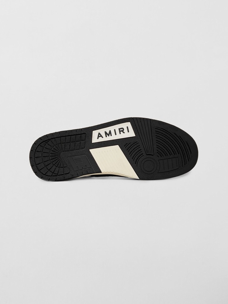 Amiri Skel Top Low Slip On Badtofflor Herr Svarta Vita | 87219-KIRH