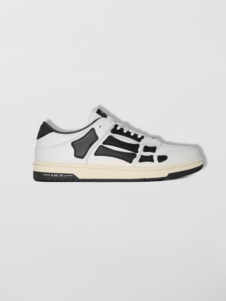 Amiri Skel-top Low Sneakers Herr Vita Svarta | 75964-ZPXD