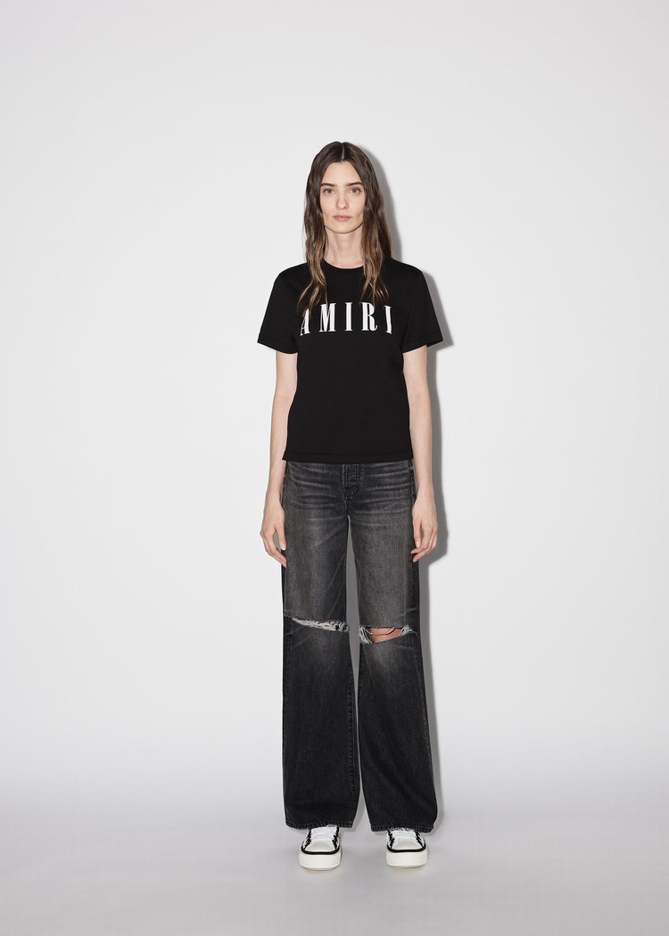 Amiri Slim T-shirt Dam Svarta | 48319-DSJK