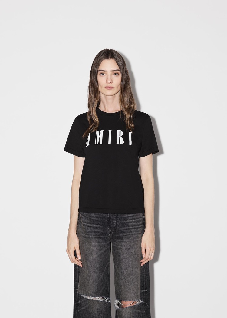 Amiri Slim T-shirt Dam Svarta | 48319-DSJK