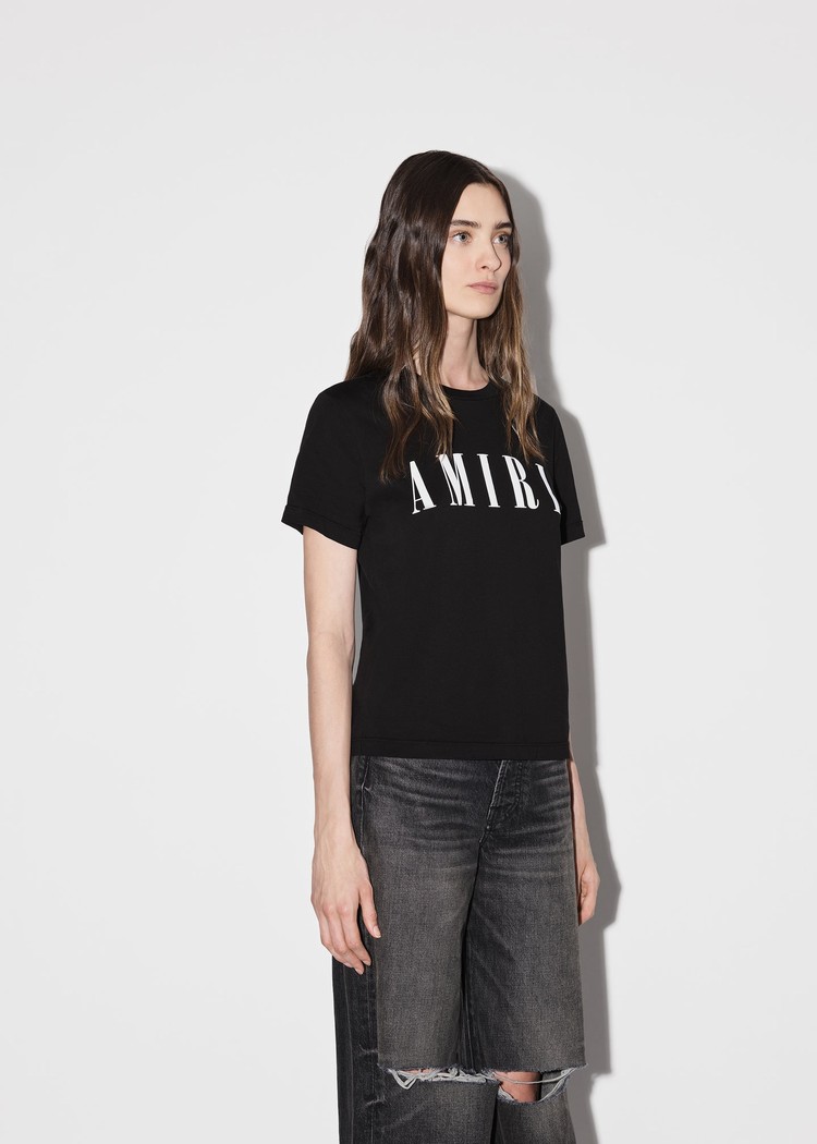 Amiri Slim T-shirt Dam Svarta | 48319-DSJK