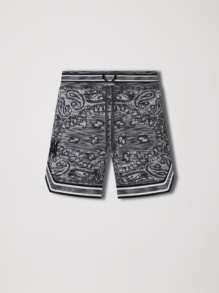 Amiri Space Dye Bandana Shorts Herr Svarta | 43271-SEZI