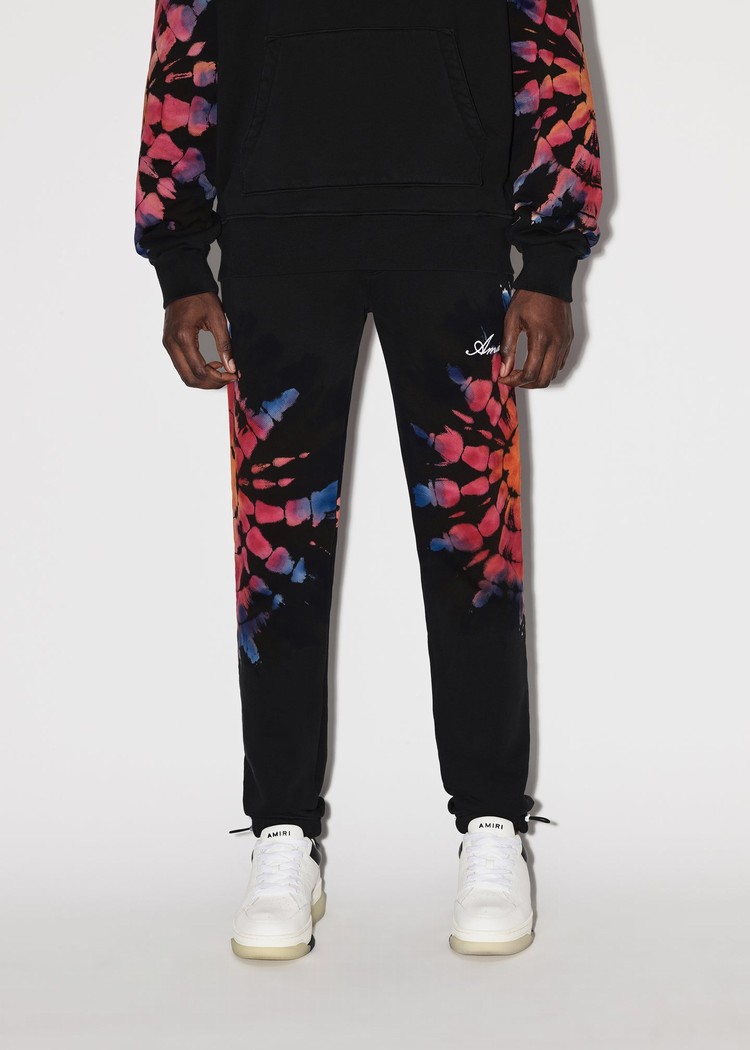 Amiri Spot Tie-dye Sweatpants Herr Svarta | 97250-OBZD