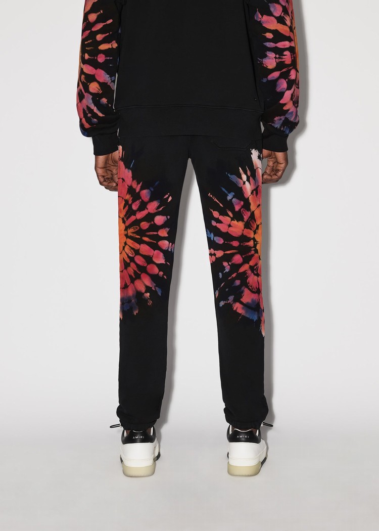 Amiri Spot Tie-dye Sweatpants Herr Svarta | 97250-OBZD