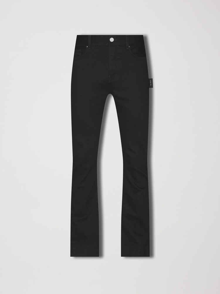 Amiri Stack Flair Jeans Herr Svarta | 61724-TGBI