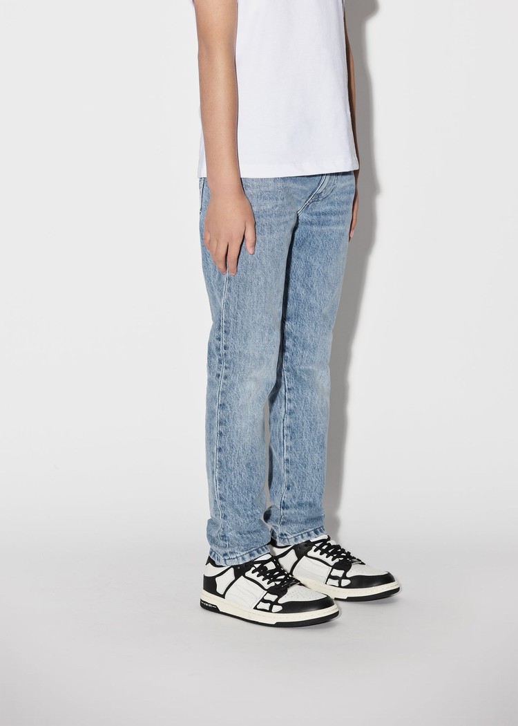 Amiri Stack Jeans Barn Blå | 60958-LFOA