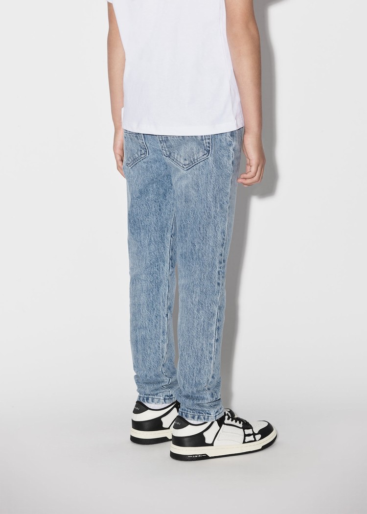 Amiri Stack Jeans Barn Blå | 60958-LFOA