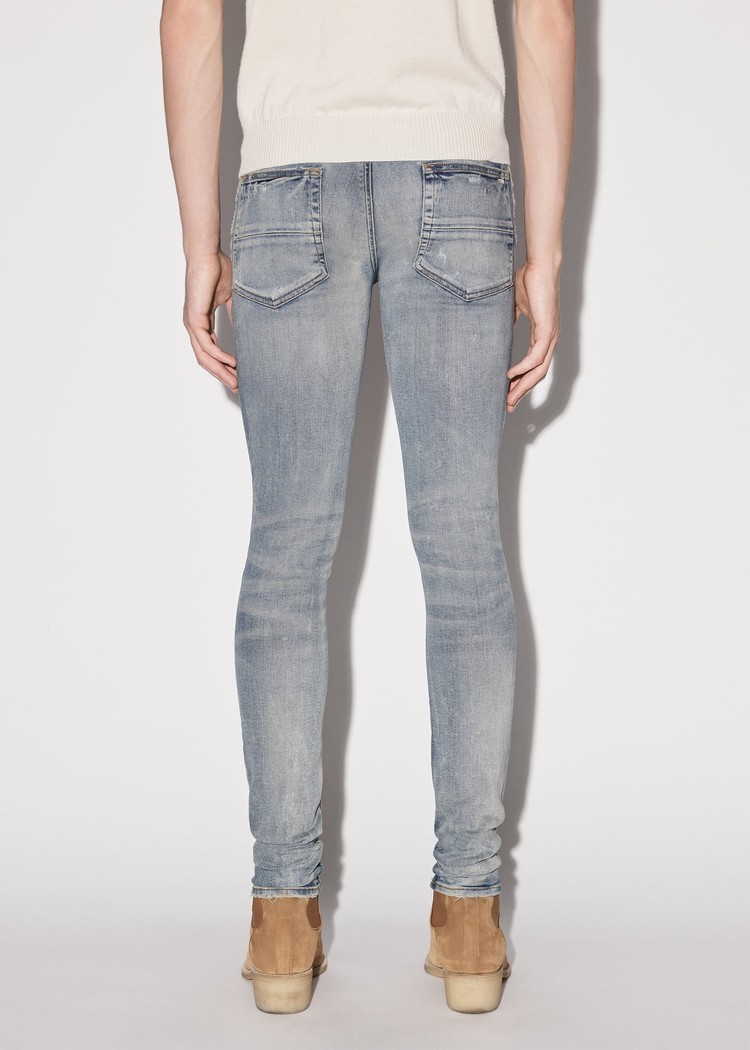 Amiri Stack Jeans Herr Indigo | 73692-VEOR