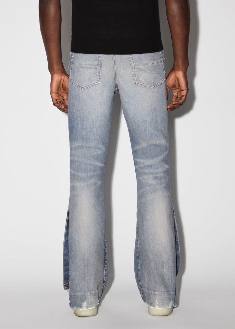 Amiri Stacked Flare Jeans Herr Indigo | 18324-XTNV