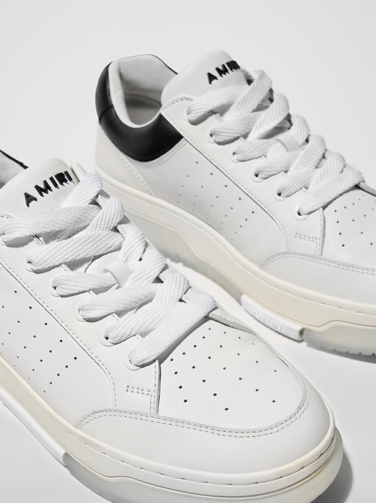 Amiri Stadium Low Sneakers Herr Vita Svarta | 61349-FWUX