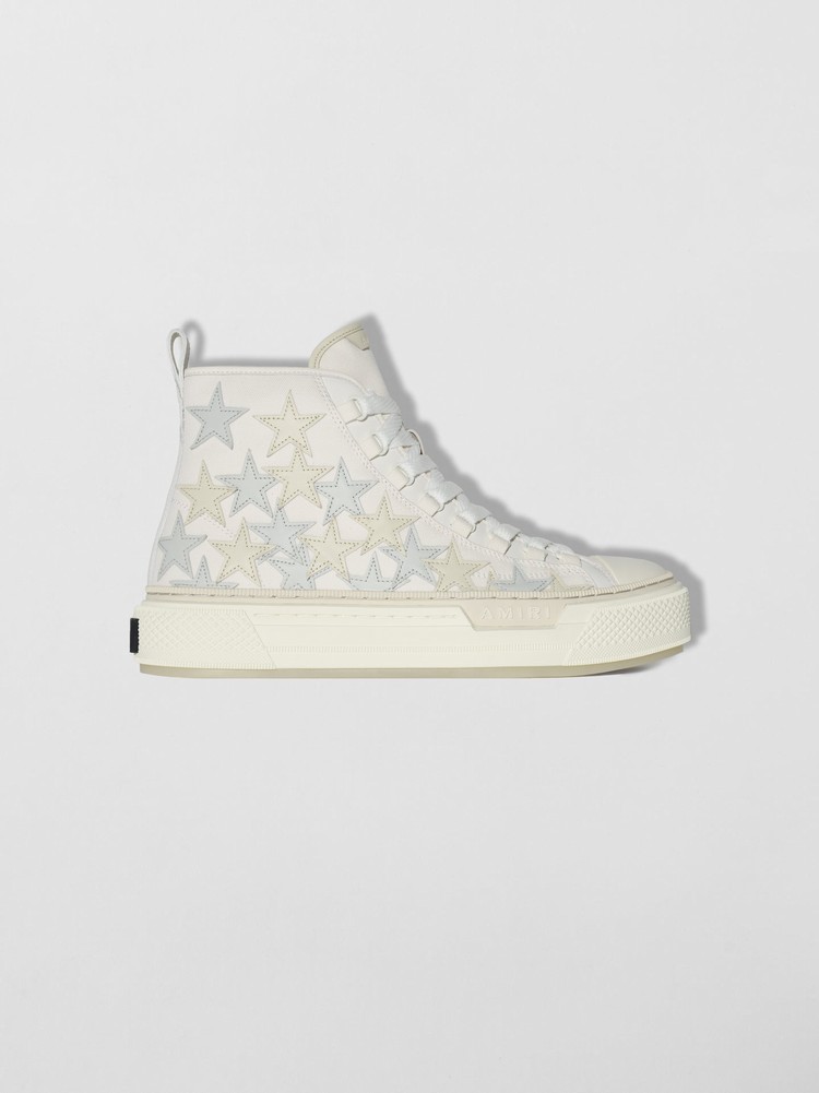 Amiri Stars Court Hi Sneakers Herr Vita | 61290-TNKO