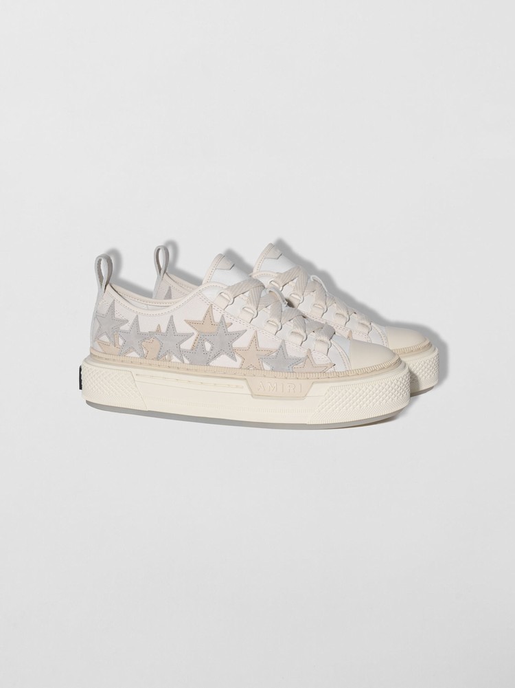 Amiri Stars Court Low Sneakers Dam Vita Grå | 29175-PXFJ