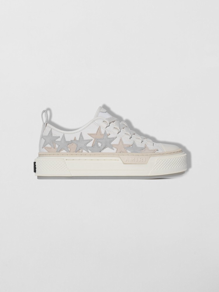 Amiri Stars Court Low Sneakers Dam Vita Grå | 29175-PXFJ