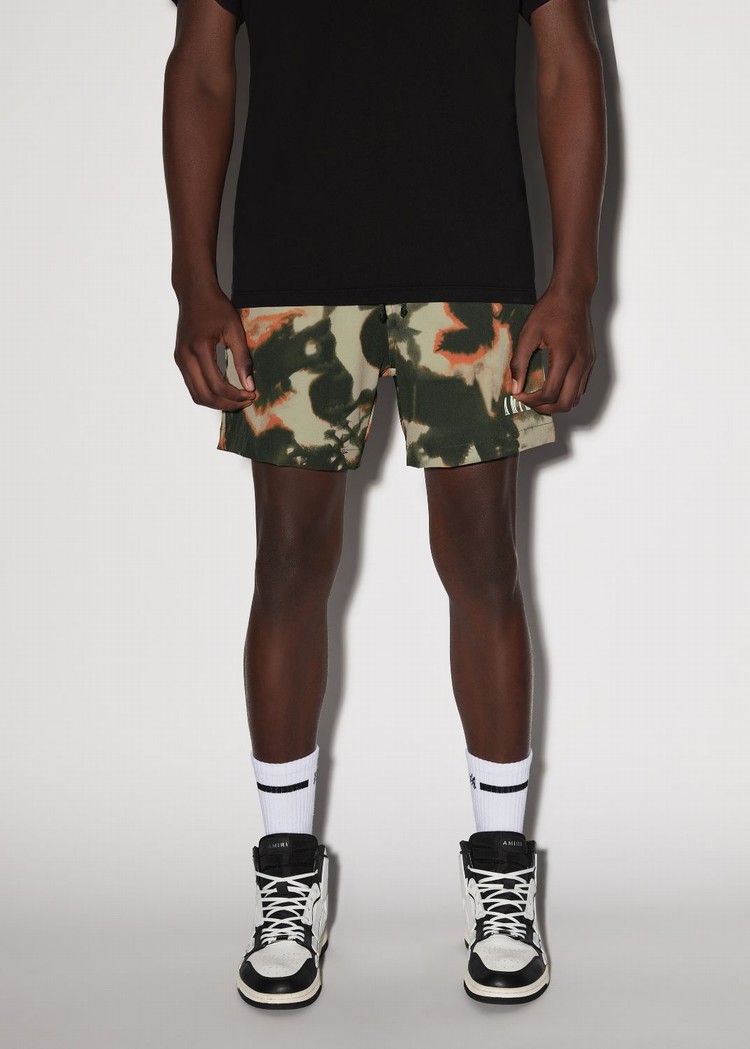 Amiri Tie Dye Camo Badbyxor Herr Orange | 61235-SBIZ