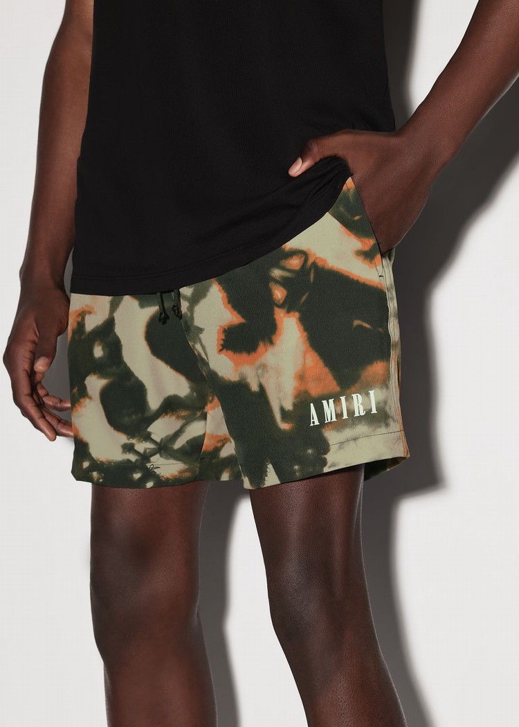 Amiri Tie Dye Camo Badbyxor Herr Orange | 61235-SBIZ