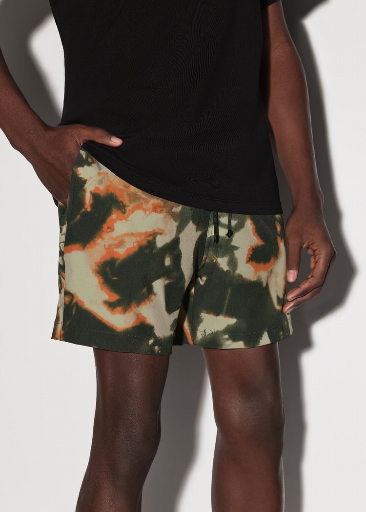 Amiri Tie Dye Camo Badbyxor Herr Orange | 61235-SBIZ