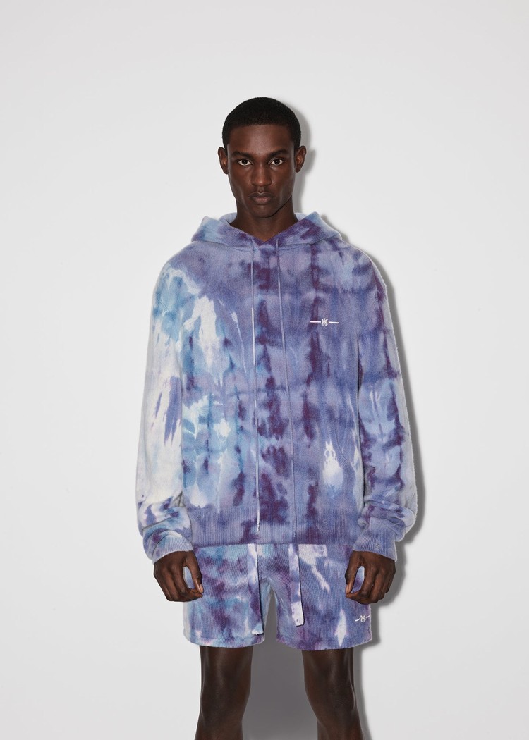 Amiri Tie Dye Hoodie Herr Lila | 03867-UPJF