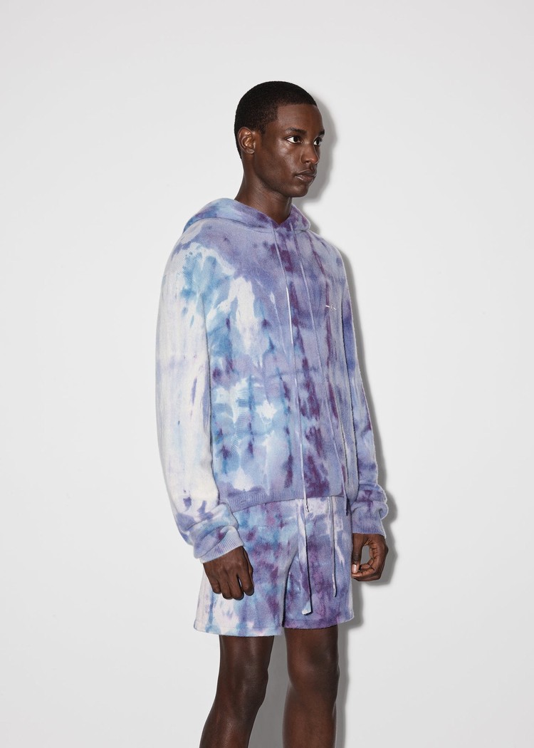 Amiri Tie Dye Hoodie Herr Lila | 03867-UPJF