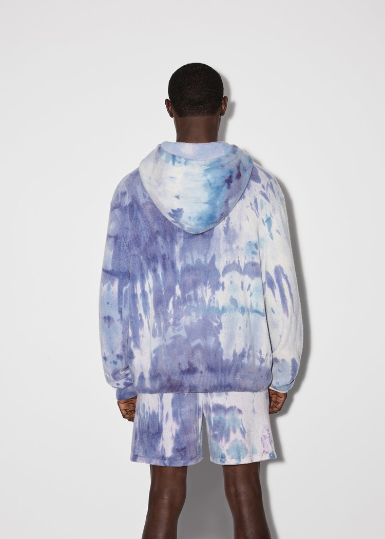 Amiri Tie Dye Hoodie Herr Lila | 03867-UPJF