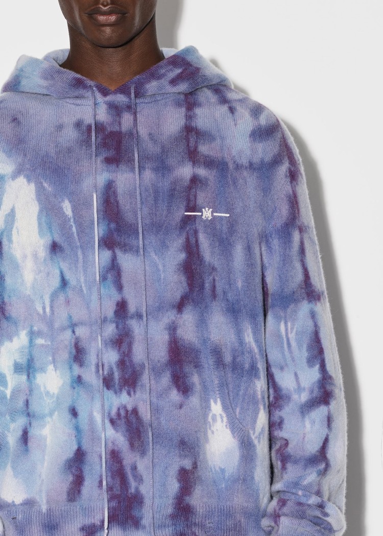 Amiri Tie Dye Hoodie Herr Lila | 03867-UPJF