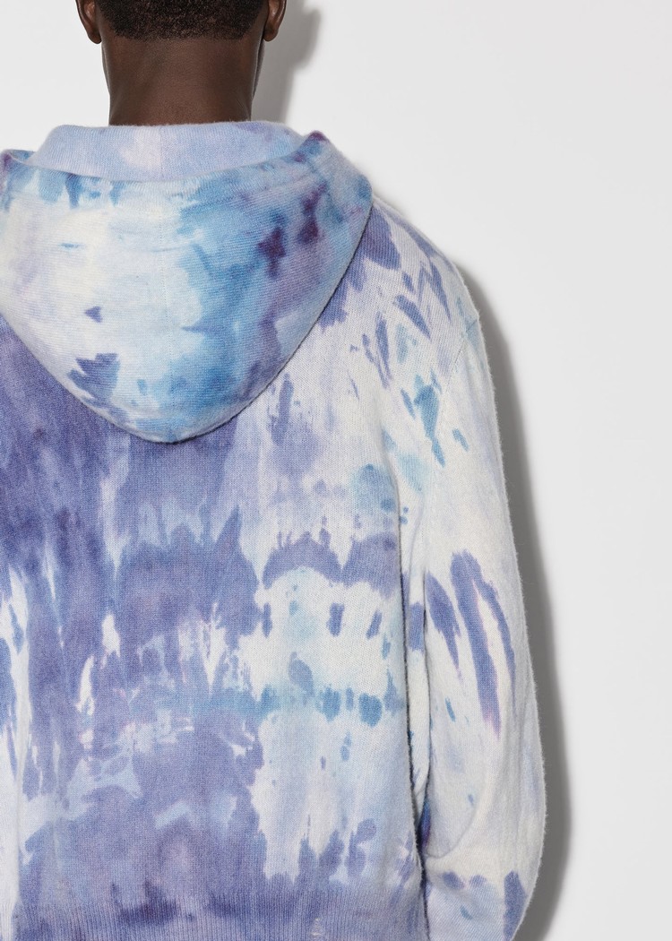 Amiri Tie Dye Hoodie Herr Lila | 03867-UPJF