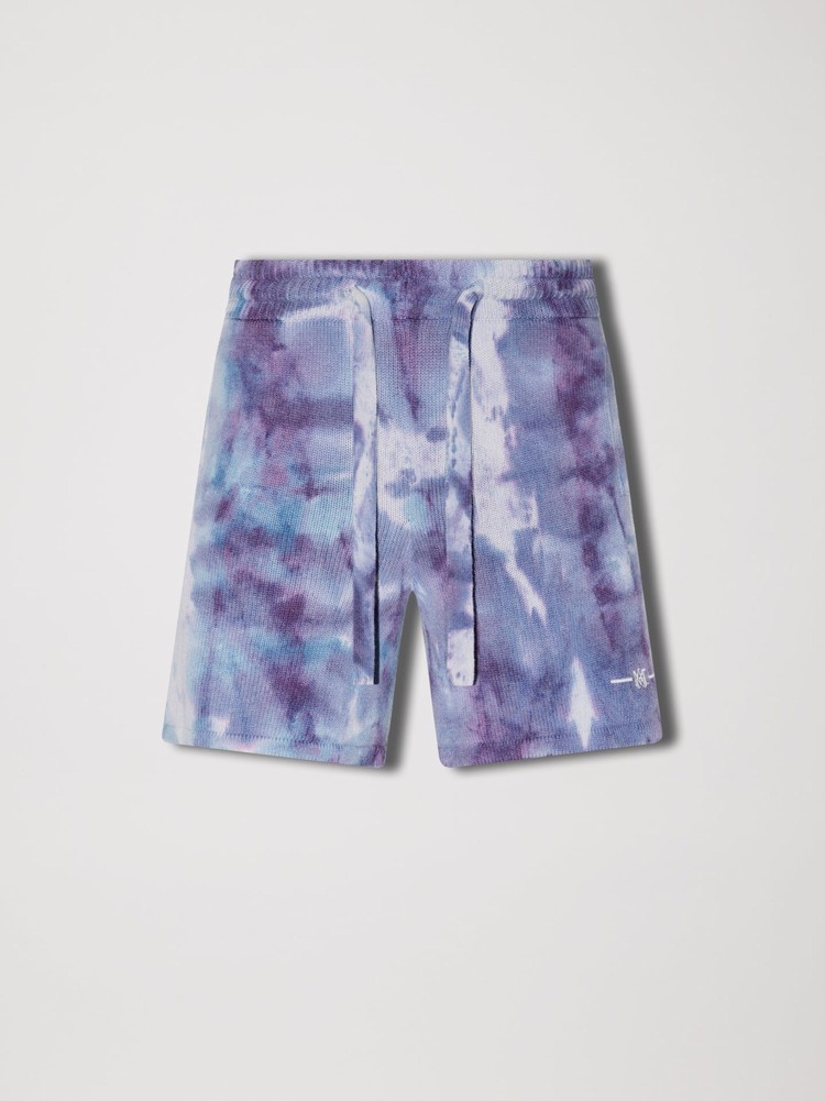 Amiri Tie Dye Shorts Herr Lila | 74631-PMKA