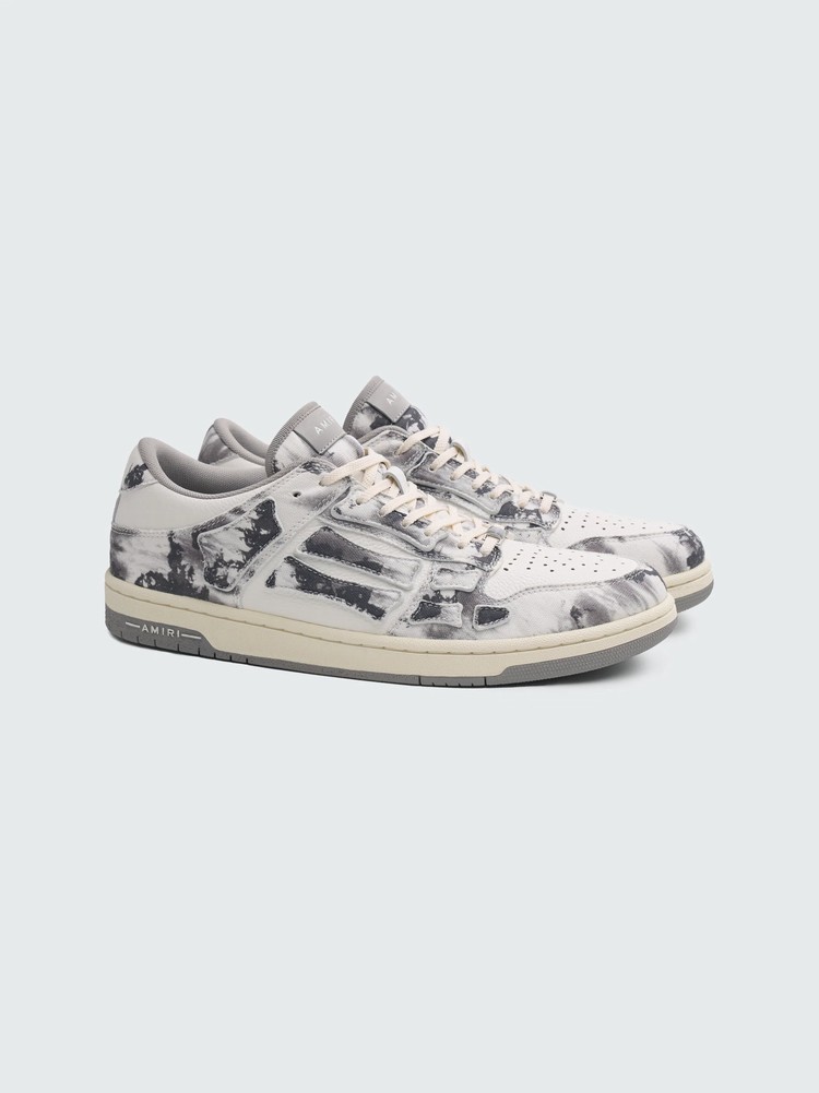 Amiri Tie Dye Skel Top Low Sneakers Herr Grå | 30641-LWXI