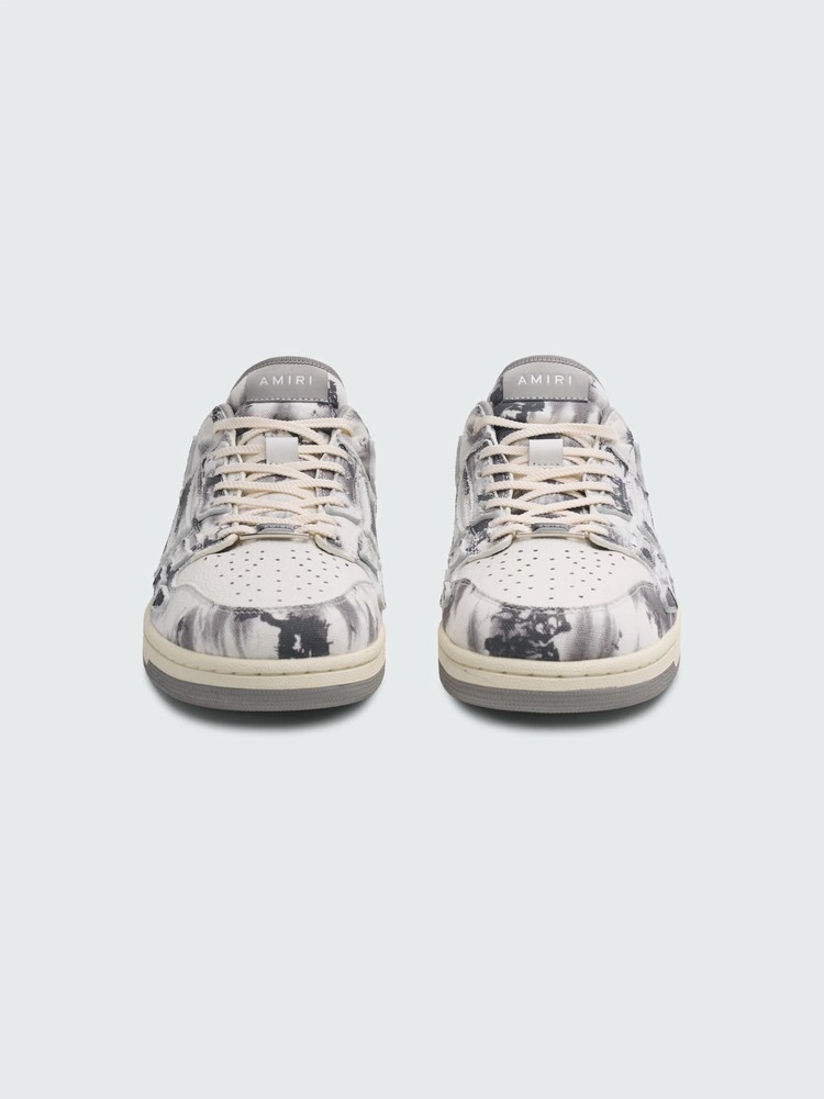 Amiri Tie Dye Skel Top Low Sneakers Herr Grå | 30641-LWXI