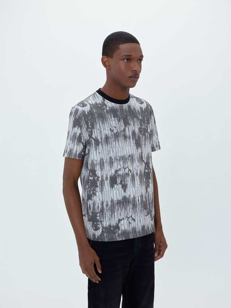 Amiri Tie Dye T-shirt Herr Grå | 94561-MLUA