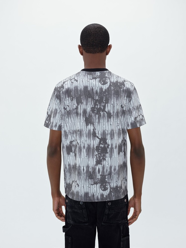 Amiri Tie Dye T-shirt Herr Grå | 94561-MLUA