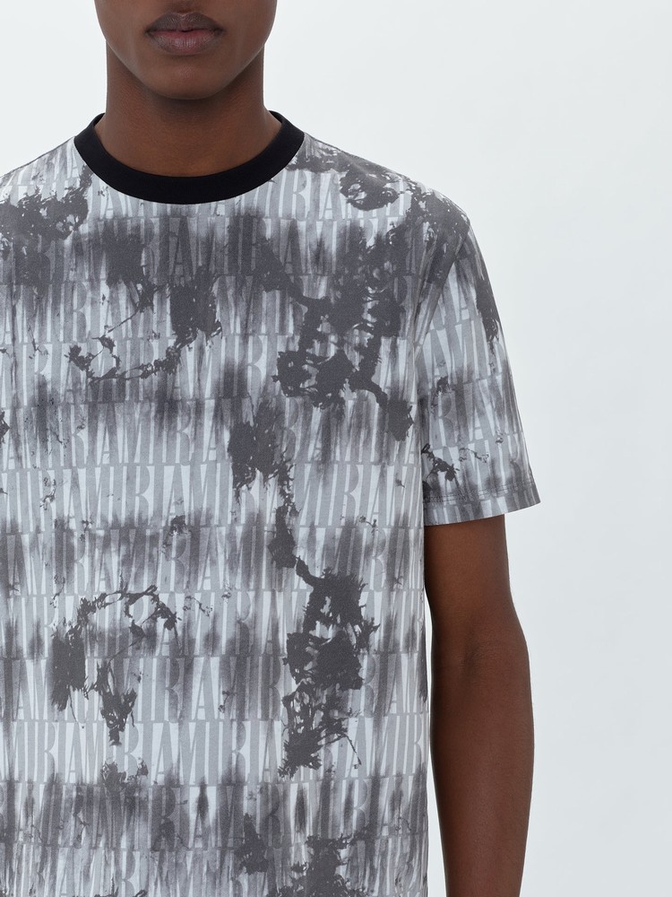 Amiri Tie Dye T-shirt Herr Grå | 94561-MLUA