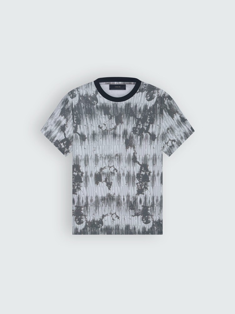 Amiri Tie Dye T-shirt Herr Grå | 94561-MLUA