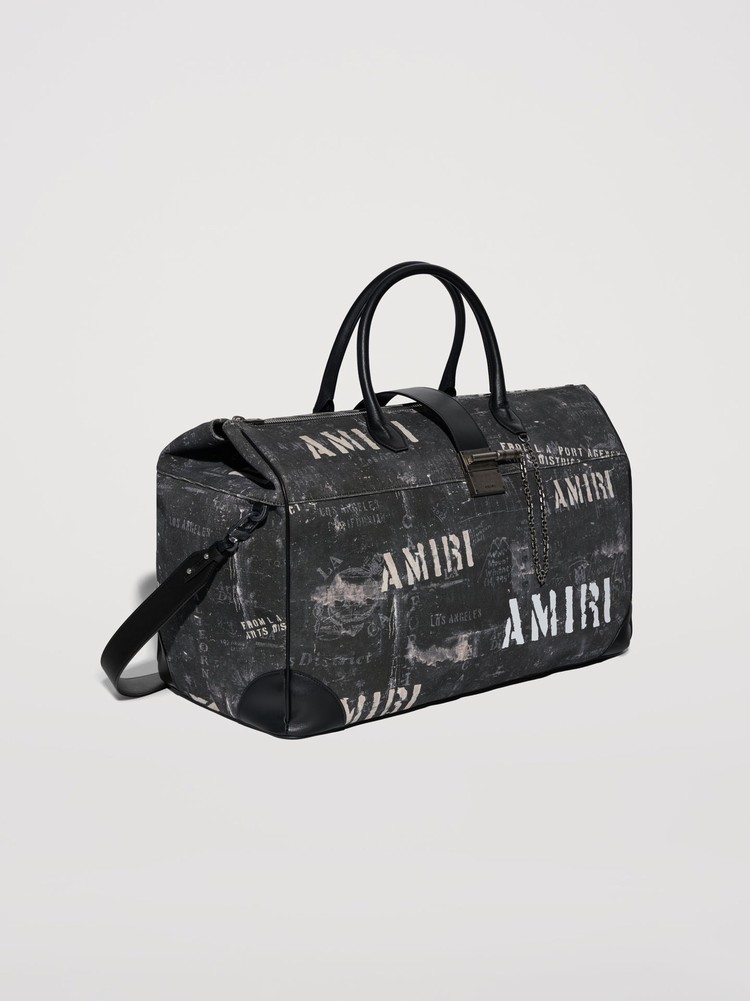 Amiri Washed Canvas Jumbo Jax Väska Svarta | 51806-TVBQ