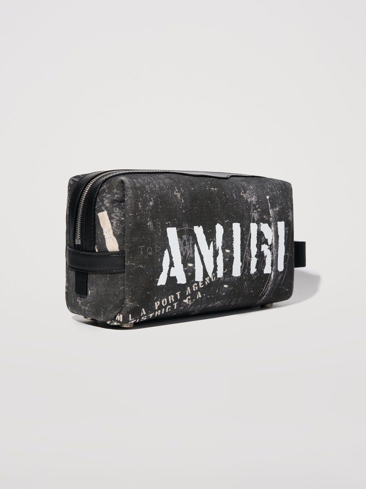 Amiri Washed Dopp Kit Case Påse Svarta | 84315-JONE