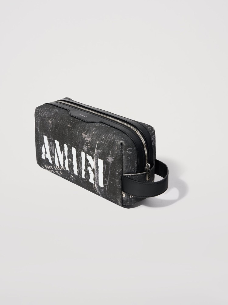 Amiri Washed Dopp Kit Case Påse Svarta | 84315-JONE