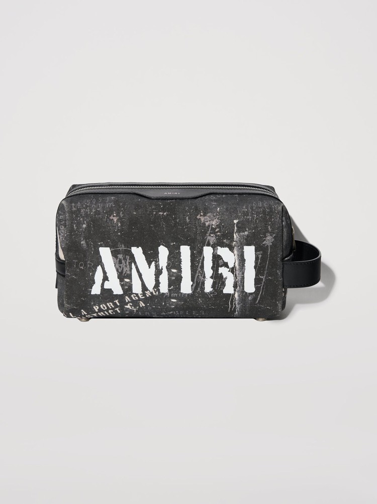 Amiri Washed Dopp Kit Case Påse Svarta | 84315-JONE