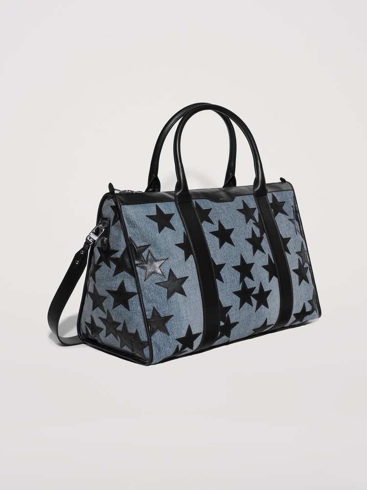 Amiri Weekender Stars Väska Indigo Svarta | 60857-DQMI